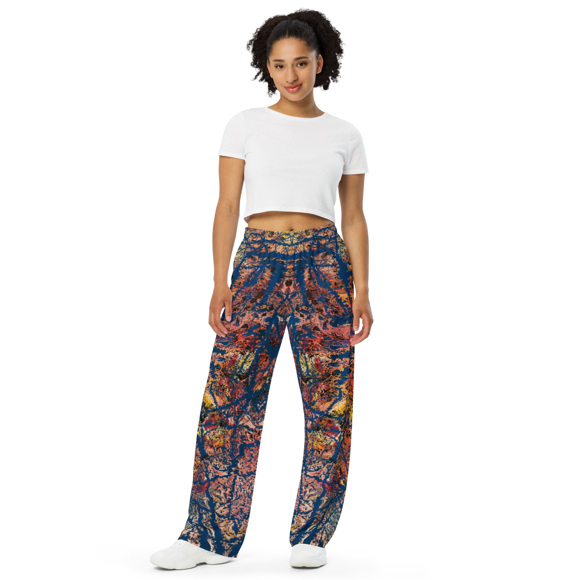 Tiefgang All-over print unisex wide-leg pants