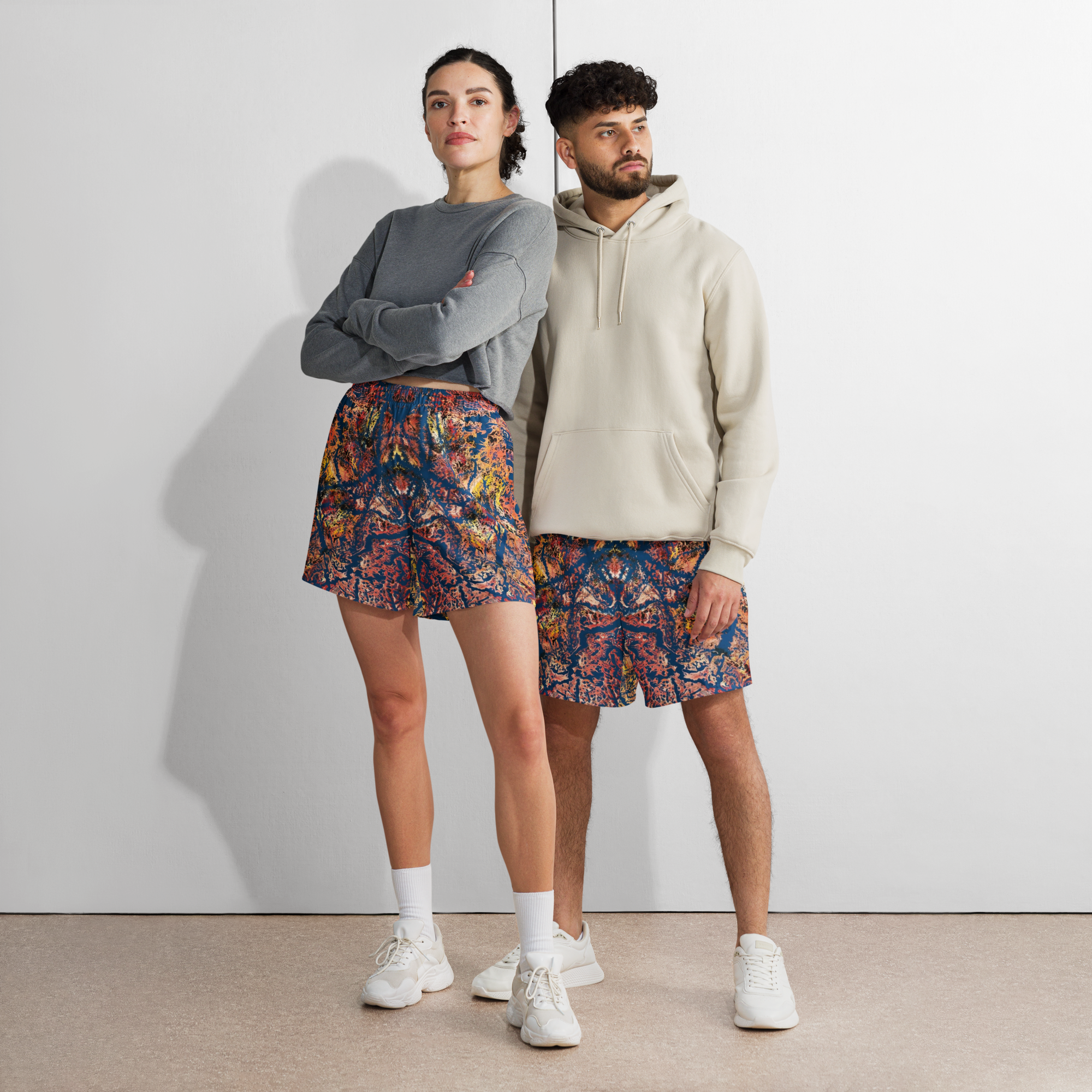 Tiefgang All-Over Print Unisex Athletic Long Shorts